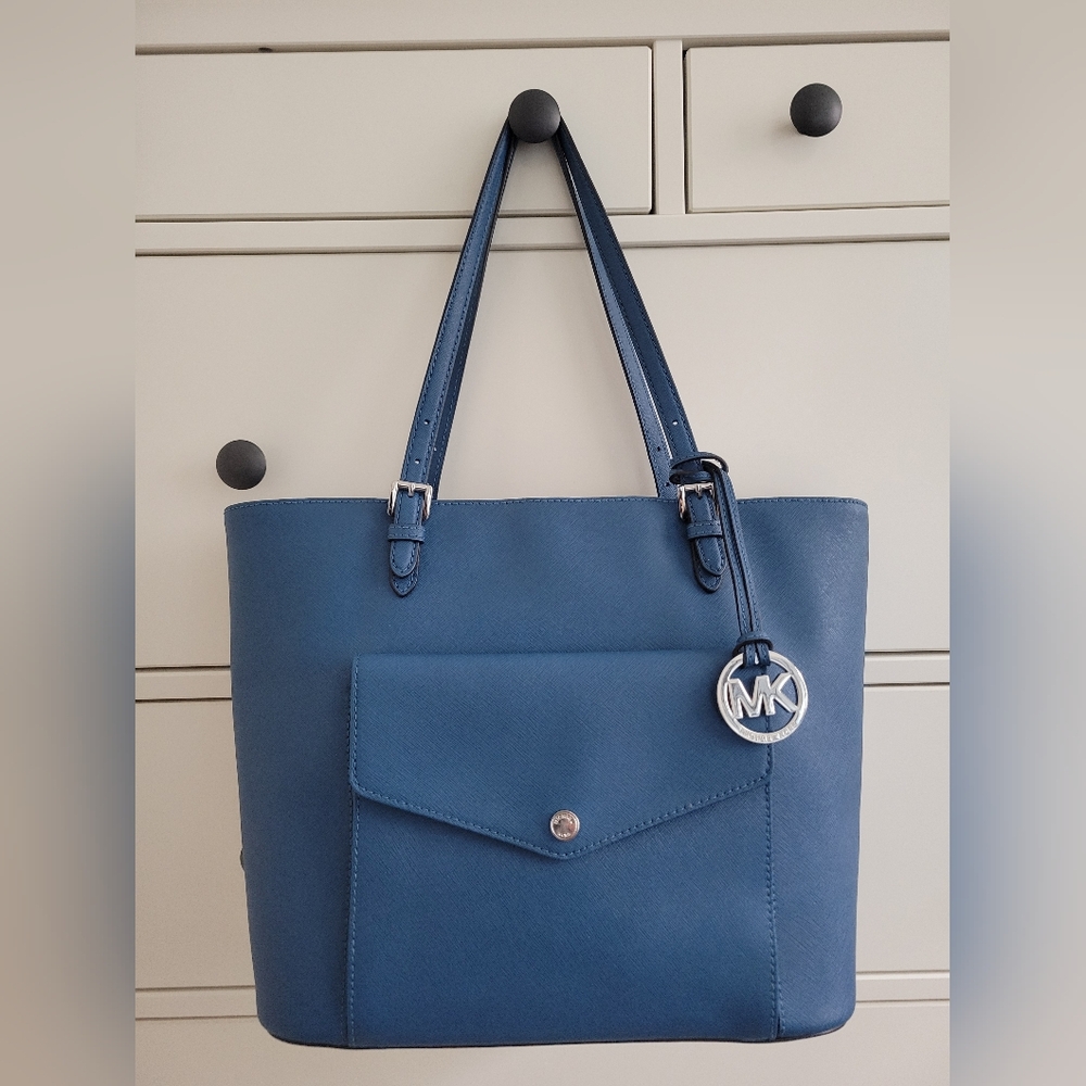 Michael Kors Navy Blue Tote Bag